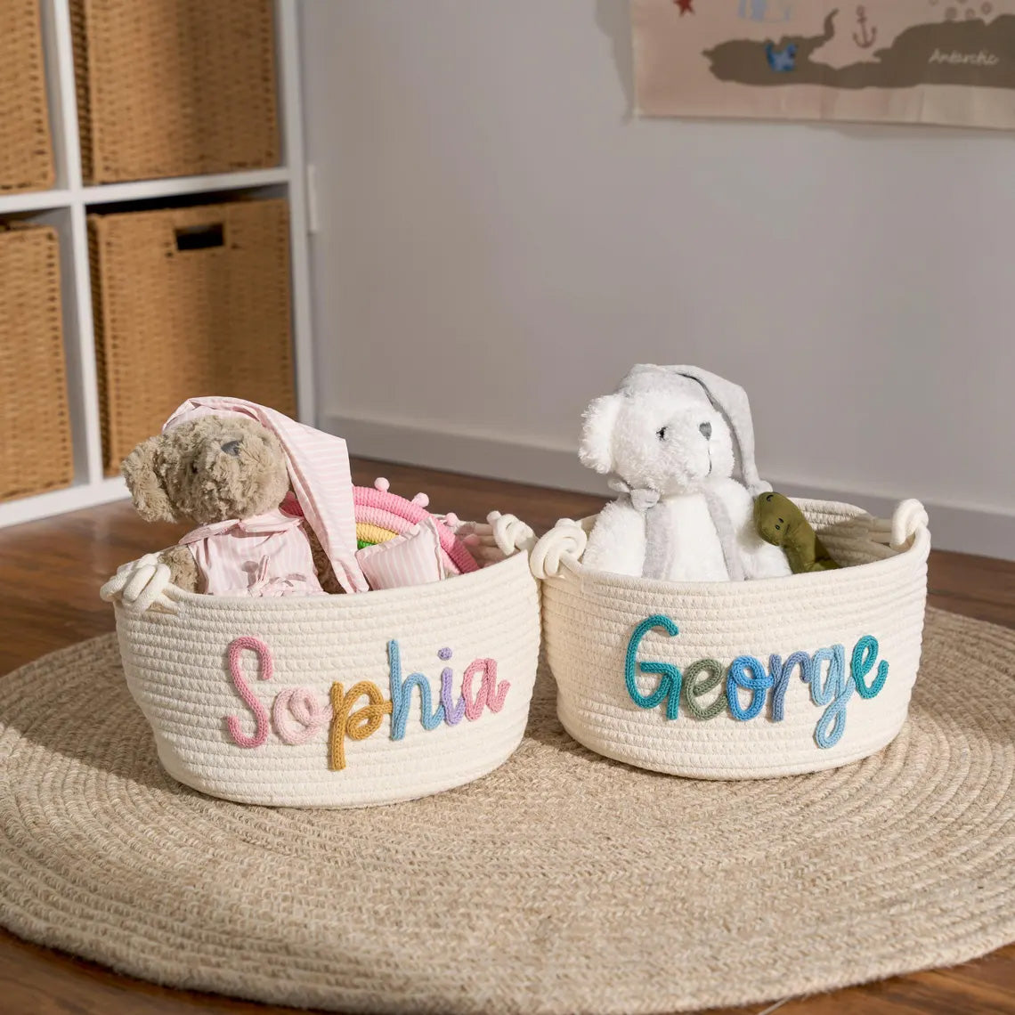 Baby Knits™ Personalized Knitted Basket