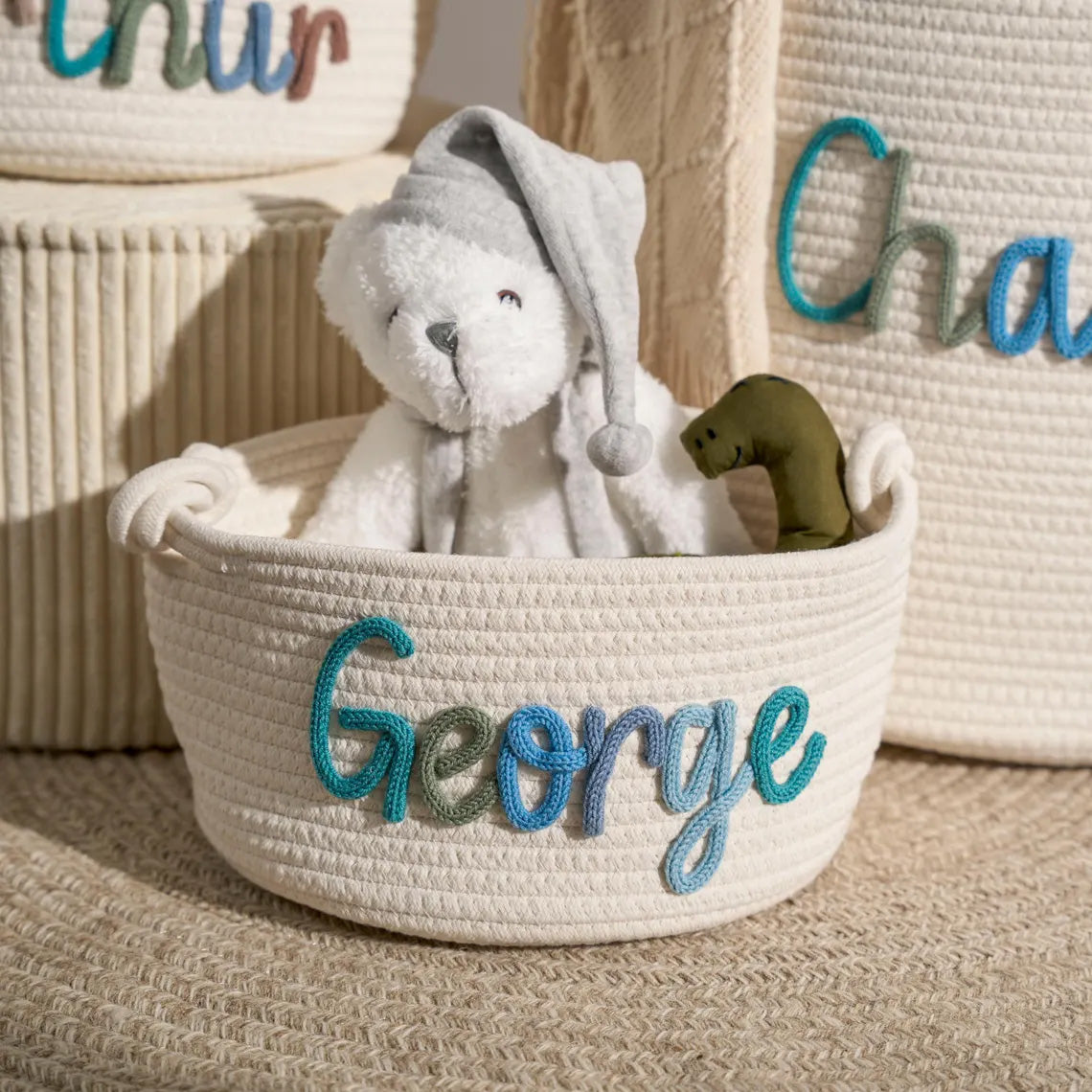 Baby Knits™ Personalisierter Strickkorb