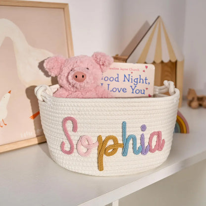 Baby Knits™ Personalisierter Strickkorb