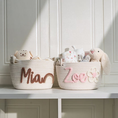 Baby Knits™ Personalized Knitted Basket