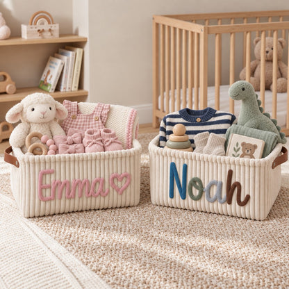 Baby Knits™ Personalisierter Strickkorb