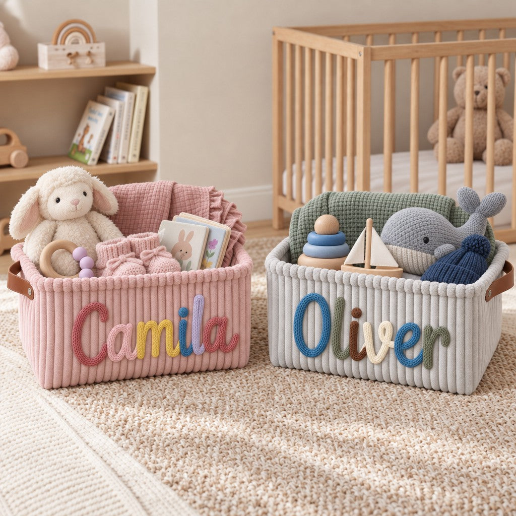 Baby Knits™ Personalisierter Strickkorb