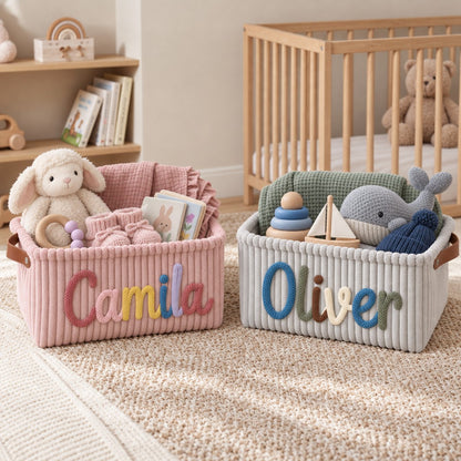 Baby Knits™ Personalisierter Strickkorb